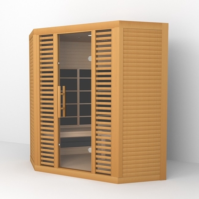 3-5 osób Low Emf Corner Sauna na podczerwień Terapia światłem czerwonym 2300W
