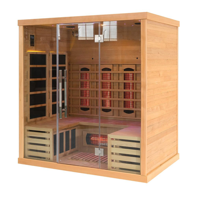 Kryta rodzinna 4-osobowa sauna dalekiej podczerwieni do detoksykacji 2700W