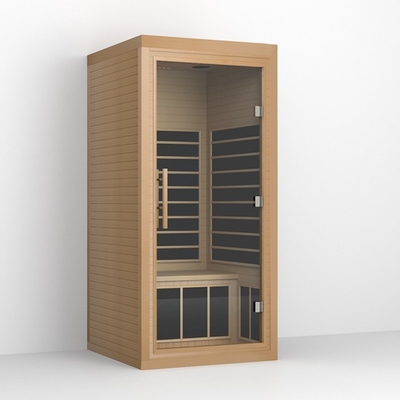 Nowoczesna daleka podczerwień 1 osoba Tradycyjna sauna Odchudzanie 1350W