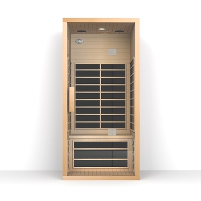 1350W Sauna z czerwonym cedrem Sauna wewnętrzna z daleką podczerwień dla jednej osoby