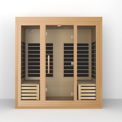 Kryty Hemlock Wood Full Spectrum Sauna na podczerwień dla 4 osób