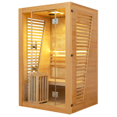 Tradycyjna sauna zewnętrzna z mokrą cykutą i łaźnią parową dla dwóch osób OEM
