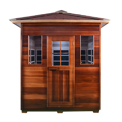 ROHS Far Infrared Outdoor Sauna sucha Sauna ogrodowa Sauna ogrodowa 4-osobowa Chromaterapia Oświetlenie