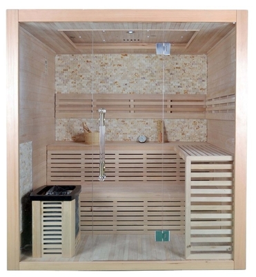 Solidna Hemlock Steam Indoor Dry Sauna dla 4 osób