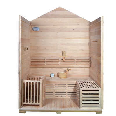 6 osób Redwood Cedar Nowoczesna sauna na zewnątrz na mokro sucha sauna na drewno