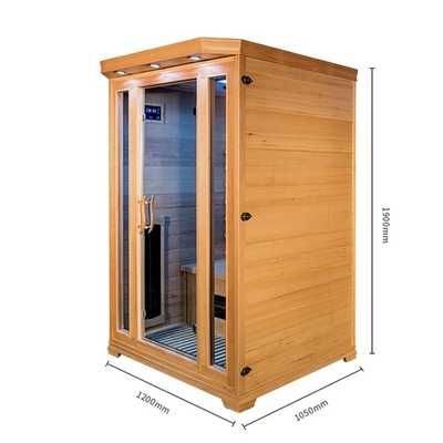 Custom Home Hemlock 2-osobowa sauna na podczerwień z jonizatorem tlenu