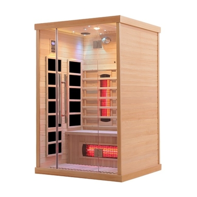 Rodzinna sauna z pełnym spektrum węgla i dalekiej podczerwieni dla dwóch osób
