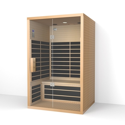 Stress Reliever Detox 2-osobowa sauna cedrowa z kolorowym światłem fizjoterapeutycznym