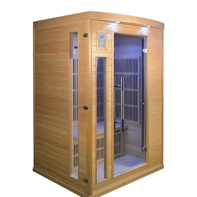 1750w Wood Dry 2-osobowa sauna na podczerwień Domowe sauny Indoor