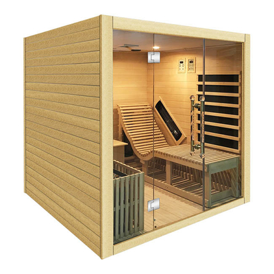 ISO9000 Full Spectrum Combined Sauna parowa na podczerwień dla rodziny 3 osób