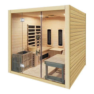 ISO9000 Full Spectrum Combined Sauna parowa na podczerwień dla rodziny 3 osób