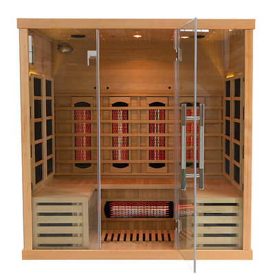 ODM Drewniana komercyjna sauna parowa na podczerwień 3 osoby Cedar