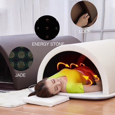 Przenośna sauna na podczerwień o mocy 1200 W z wąską kopułą do salonu kosmetycznego z fumigacją